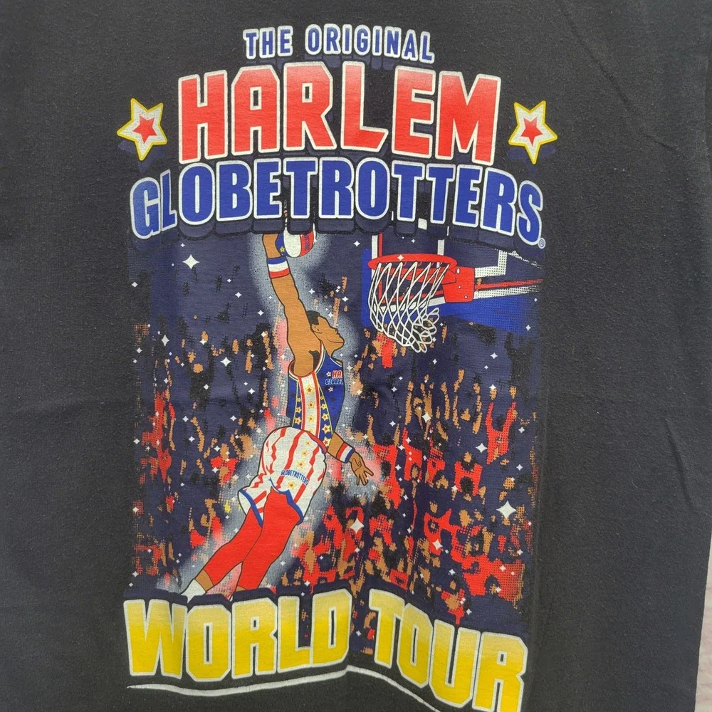 Champion Harlem Globetrotters World Tour Tshirt Size S Double Sided Graphic Tee - Picture 2 of 9